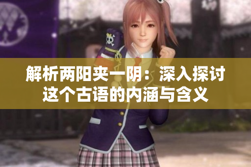 解析兩陽(yáng)夾一陰：深入探討這個(gè)古語(yǔ)的內(nèi)涵與含義