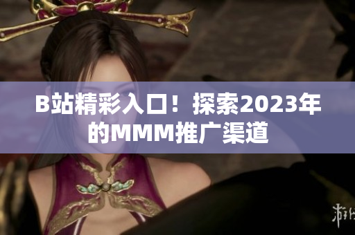 B站精彩入口！探索2023年的MMM推廣渠道