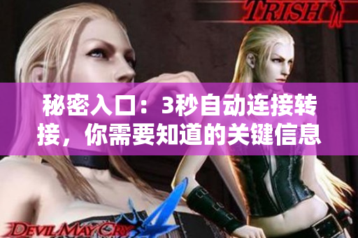 秘密入口：3秒自動連接轉(zhuǎn)接，你需要知道的關(guān)鍵信息