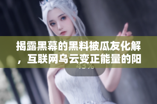 揭露黑幕的黑料被瓜友化解，互聯(lián)網(wǎng)烏云變正能量的陽(yáng)光，曲折故事引發(fā)共鳴