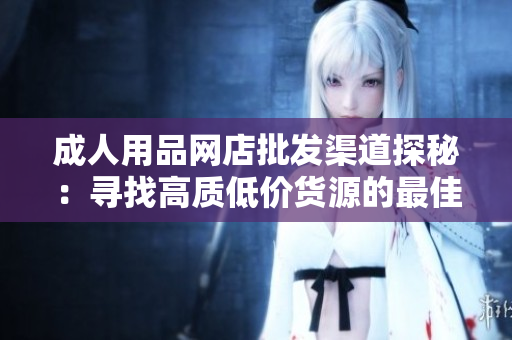 成人用品網(wǎng)店批發(fā)渠道探秘：尋找高質(zhì)低價貨源的最佳途徑