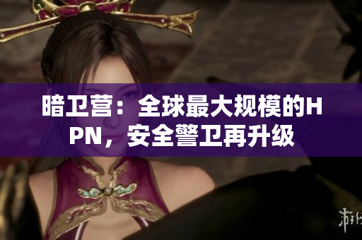 暗衛(wèi)營：全球最大規(guī)模的HPN，安全警衛(wèi)再升級
