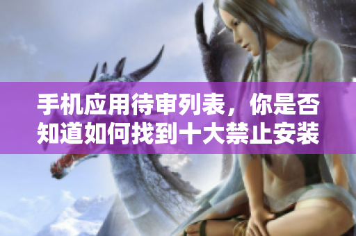 手機應(yīng)用待審列表，你是否知道如何找到十大禁止安裝應(yīng)用入口？