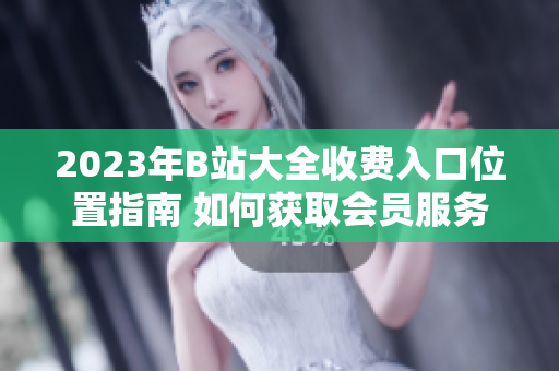 2023年B站大全收費(fèi)入口位置指南 如何獲取會(huì)員服務(wù)？
