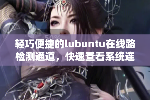輕巧便捷的lubuntu在線路檢測通道，快速查看系統(tǒng)連接狀態(tài)