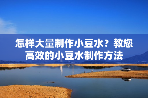怎樣大量制作小豆水？教您高效的小豆水制作方法