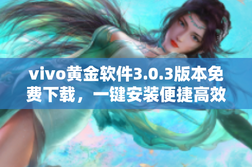 vivo黃金軟件3.0.3版本免費下載，一鍵安裝便捷高效