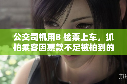 公交司機用B 檢票上車，抓拍乘客因票款不足被拍到的瞬間