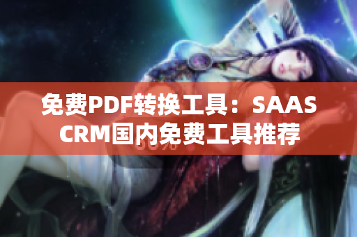 免費(fèi)PDF轉(zhuǎn)換工具：SAASCRM國(guó)內(nèi)免費(fèi)工具推薦