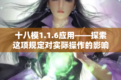 十八模1.1.6應(yīng)用——探索這項規(guī)定對實際操作的影響及適用性