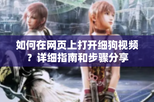 如何在網(wǎng)頁上打開細狗視頻？詳細指南和步驟分享