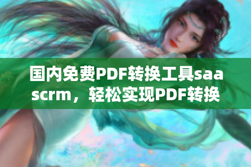 國內免費PDF轉換工具saascrm，輕松實現PDF轉換需求