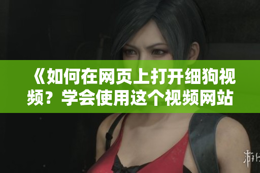 《如何在網(wǎng)頁(yè)上打開細(xì)狗視頻？學(xué)會(huì)使用這個(gè)視頻網(wǎng)站的方法！》