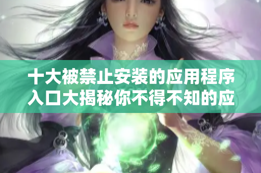 十大被禁止安裝的應用程序入口大揭秘你不得不知的應用程序停用規(guī)定