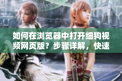 如何在瀏覽器中打開細(xì)狗視頻網(wǎng)頁(yè)版？步驟詳解，快速實(shí)踐